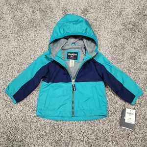 Boy's OshKosh B'gosh Hooded Color Block Spring Jacket